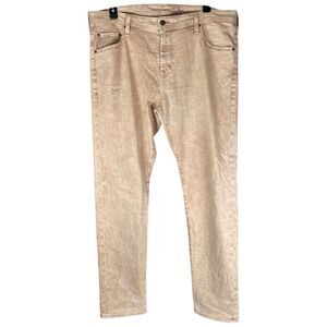 AG Adriano Goldschmied The Tellis Modern Slim Washed Tan Jeans Men’s Size 40x34